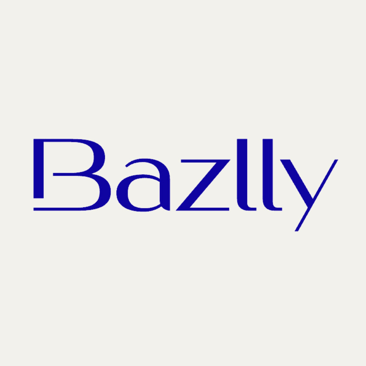 Typografisch logo design voor Bazlly