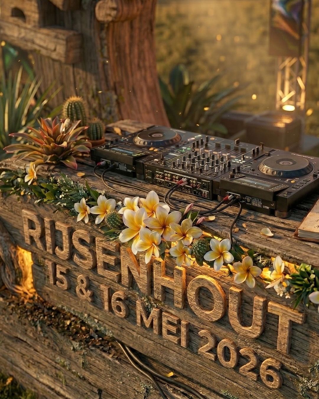 Social media ontwerp voor Rijsenhout Night Out evenement